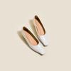 Zapatos de Tacón Alto Nuevos de Primavera Yuanlitong para Mujer, Estilo Francés Lujo Ligero Zapatos de Mujer de Gama Alta, Suela Suave, Cómodos, Boca Baja, Zapatos de Piel Suave