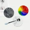 Posavasos Cerámico de Puntos Brillantes Antideslizante Impermeable Aislamiento Térmico Fácil Limpieza Tapete de Comedor Tapete de Corcho Tapete de Mesa Posavasos Impresión por Transferencia Térmica