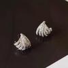 Cao Shi Europeu e Coreano multi-camadas linha design brincos moda feminina incrustada zircão brilhante jóias populares diariamente