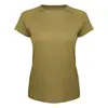 Ropa de Yoga para Mujer Otoño/Invierno 2026 Camiseta Deportiva de Lana Manga Corta Suave Transpirable Top Corto Básico Holgado Adelgazante