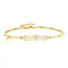 Nuevo Pulsera Entrelazada Estilo Chino de Jade Hetian Rima de Bambú para Mujer, Nueva Tendencia Nacional, Joyería de Plata S925 y Jade Natural Regalo para Novia