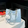 Bolsa Tote Grande Capacidade Estilo Coreano 2026 Nova Versátil para Trabalho Ombro Bolsa de Mão com Textura de Alta Qualidade para Mulheres