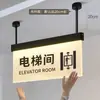 Colgante de pasillo de centro comercial No Fumar Precaución Piso Mojado Recordatorio Cálido Acrílico Luminoso Personalizado