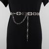 Cadena de cintura de nuevo estilo para mujer, cadena de metal decorativa para vestido, cinturón fino de estilo ins a la moda, gran sentido