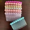 S97 Pente Colorido Grampo de Cabelo Pérola com Grampo de Cabelo Diamante Pente Colorido Loja de 1 real Acessórios para Cabeça Atacado Dois Reais