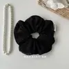 Elástico de Cabelo Pequeno de Tecido de Fragrância Estilo Francês para Mulheres 2025 Novo Elegante Coque Rabo de Cavalo Alto Acessório de Cabelo