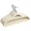 42cm Colgador de Ropa Antideslizante Aterciopelado Organizador de Plástico Sin Costuras Colgador de Ropa para Dormitorio Colgador de Ropa para Almacenamiento en Casa
