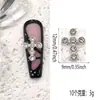 Accesorios para Uñas Cruz de Aleación Transfronteriza con Pedrería Tridimensional, Decoraciones para Uñas de Corazón Hueco de Lujo Ligero, Venta al por Mayor