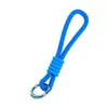Cordão para Garrafa de Água de Borracha Macia em PVC, Chaveiro com Anel de Liga Metálica Tendência em Cor Contrastante, Corda Redonda, Alça Portátil para Copo Térmico de Exterior