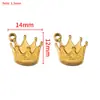 Colgante de Acero Inoxidable Chapado Eléctricamente en Oro de 18K Corazón Casa de Bolsillo Elemento Marino Material para Pulsera Collar Pendientes DIY
