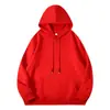 Sudadera con capucha forrada de forro polar de 380 g, estilo otoño e invierno, casual, cálida, versátil, color liso, jersey grueso para hombre
