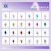 Fondo Plano 5*10mm Sirena Popular Serie Flash Vidrio de Cristal Forma Especial Decoración de Uñas Diamante para Uñas Joyería Uñas Portátiles