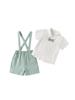 Nuevos Monos Infantiles Set de Dos Piezas Ropa Infantil Bebé Verano Manga Corta Vestido de Caballero Traje de Niño Venta al por Mayor