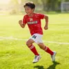 Conjunto de Uniforme de Fútbol Infantil para Niños y Niñas, Personalizado para Estudiantes de Primaria, Uniforme de Equipo Deportivo de Competición, Camiseta de Fútbol de Secado Rápido con Estampado