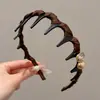 Faixa de Cabeça de Strass de Cano Alto Estilo Coreano para Mulheres, Antiderrapante com Dentes, Adequada para Uso Diário, Lavar o Rosto, Presilha de Cabelo, Elástico de Cabelo, Acessório de Cabelo