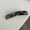 Elegante Pinza de Pato con Estampado de Leopardo Roto Lavado Facial Gradiente Perla Flequillo Pinza de Dos Lados Pasador Pasador Accesorios para el Cabello