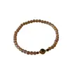 Simple Jilihe Nuevo Cordón de Mano con Cuentas Chinas Patrón de Piedra Natural Fresca Pura Ojo de Gato de Carretera Cordón de Mano