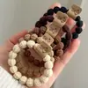 Elástico de Cabelo Maillard de Alta Qualidade para Mulheres, Corda de Cabelo Estilosa, Anel de Cabelo Elástico Durável Tendência
