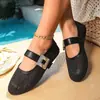Zapatos Planos de Mary Jane Blancos Transpirables y Fragantes, Tejido Hueco, Novedad Verano 2026, Zapatos de una Sola Capa para Commuting, con Cierre Mágico