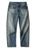 Ropa para Hombre Maple House / Nueva Colección Primavera/Otoño 2026: Jeans Bordados de Pierna Recta, Corte Holgado, Estilo Streetwear Americano, Sin Estiramiento