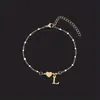 Pulsera de Acero Inoxidable Retro Simple con Letra Inglesa de Amor Transfronteriza para Mujer Pulsera de Goteo de Aceite Pulsera de Letras Dropshipping