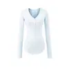 Camiseta de Manga Larga con Cuello en V de Lyocell Estilo Chica Picante Americana para Mujer Versátil Ajustada que Resalta la Cintura Prenda Base Interior