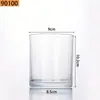 Atacado Grande Capacidade Transparente Caseiro Vela Aromaterapia Vidro Copo Vazio DIY Suporte de Vela de Vidro para Casa Quarto Suporte de Vela Fragrância