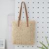 Bolso de Hombro de Paja Tejido a Mano Estilo Nuevo 2026, Gran Capacidad, Adecuado para Vacaciones, Playa, Campo y Tejido Estilo Bosque