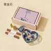 Ornamentos de Cristal Natural em Grânulos, Gotejamento de Cola, Cornucópia de Amor, Tigela de Desmagnetização, Base para Inserir Fragrância, Artesanato em Resina