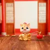 Figura de Bobblehead Criativa Estilo Chinês Deus da Riqueza Decoração de Mesa de Escritório Presente de Ano Novo Presente de Inauguração