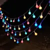 Pisca-pisca solar transfronteiriço, luzes de acampamento ao ar livre, decorações de barracas de feira noturna, iluminação ambiente, pisca-pisca de estrela de Natal e bola de bolha