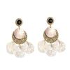 Aretes Largos de Borla Estilo Retro Imitación Concha Exagerados de Alta Gama Estilo Caliente Aretes Populares Aretes Personalizados