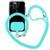 Cordón para teléfono móvil cruzado con parte trasera ajustable de poliéster Cordón para teléfono móvil Cordón fijo para tarjetas Cordón para teléfono móvil cruzado