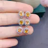 Venta al por mayor de fábrica Populares Pendientes Naturales Fanta Plata S925 Incrustada Piedra Principal 4X5 Venta Caliente Dropshipping Europeo y Americano
