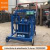 Nova máquina de tijolo de almofada de cimento doméstico máquina automática de tijolo oco de cimento máquina de tijolo livre de placa pequena hidráulica livre de queima