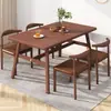 Mesa de comedor para hogar pequeño, mesa de comedor y silla combinadas modernas y sencillas, mesa de comedor de ocio, mesa rectangular nórdica económica