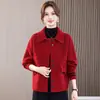 2026 Primavera Ropa para Madres Estilo Chino Moda Reductora de Edad Nuevo Estilo Chino Otoño/Invierno Casual Adelgazante Favorecedor Talla Grande Chaqueta Versátil