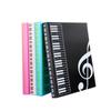 Carpeta Transparente A4 para Partituras Musicales Estudiante Carpeta Musical de Hojas Sueltas Papel Pentagramado Libro de Música Carpeta para Partituras de Piano 80 Páginas Carpeta de Documentos