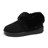 Zapatos de algodón cálidos de invierno con ribete de pelo modelo nuevo 2026 talla grande suela plana comercio transfronterizo comercio exterior botas de nieve casuales con forro de felpa para mujer