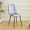 Silla de Comedor Acolchada Suave para Uso Doméstico, Silla de Comedor Estilo Nórdico para Hotel, Cafetería de Té con Leche, Restaurante, Silla con Respaldo de Hierro para Negociaciones