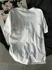 Camiseta Divertida Estampada de Manga Corta Estilo High Street Americano para Mujer Verano 2025 Holgada Ins Linda Estudiante Versátil Top de Cuello Redondo