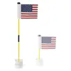 Bandera de Green de Golf de 1 Sección/2 Secciones Bandera Desmontable Combinación Campo Práctica Suministros Marcador de Bandera Conjunto de Copa de Hoyo