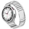 Adecuado para reloj Samsung watt4/6classic/5 correa de hebilla magnética de acero inoxidable con eslabones de bambú de cabeza curva
