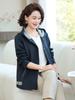 Ropa de Mujer para Primavera, Top Holgado para Mujeres de Mediana Edad, Chaqueta con Capucha para Primavera y Otoño de 40 y 50 Años