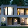 Lámpara de Pared Impermeable para Exteriores en Forma de Media Luna para Pared de Fondo, Pasillo, Patio, Ambiente de Restaurante, Lámpara de Calle de Luz de Luna