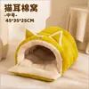 Nido para Gatos Invierno Cálido Felpa Gruesa Cerrado Seguridad Mascota Gato Escondite Casa Gato Invierno Durmiendo Cama para Perros