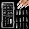 Formas para Uñas de Cristal para Extensión de Uñas, 12 Tipos Mixtos, Formas Rápidas para Uñas de Fototerapia con Escala, Formas Transparentes sin Papel para Uñas