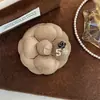Tecido de Moda de Alta Qualidade Estilo Tweed Broche de Flor Corsage Luxo Acessível Nicho Elegante Versátil Broche Dupla Utilização Grampo de Cabelo