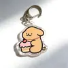 Transfronteiriço 2026 Desenho de Linha de Desenho Animado Maltês Cachorrinho Chaveiro Estudante Pingente de Acrílico Fofo e Divertido I