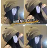 Chapéu Frio Estilo Coreano para Meninas com Circunferência da Cabeça Grande e Aba Curta, Fashion e Versátil, Gorro Slouchy que Afina o Rosto, Chapéu Turbante Fino e Solto de Verão